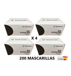 MASCARILLA FFP2 NR TEELMASK ® PACK 4 X CAJAS 50 UDS